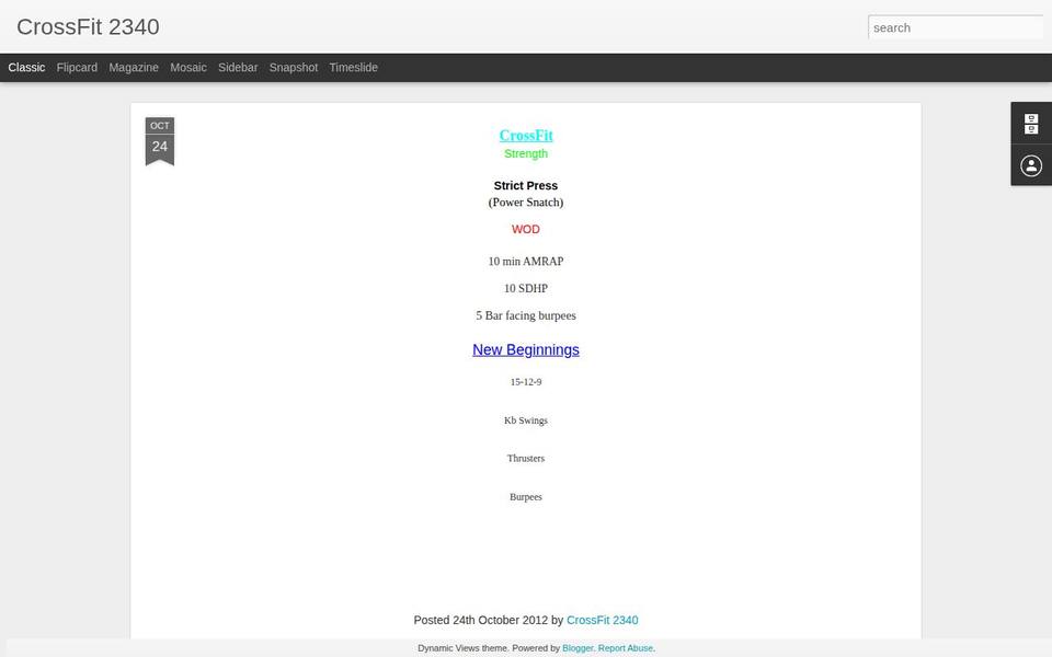 Demon CrossFit website