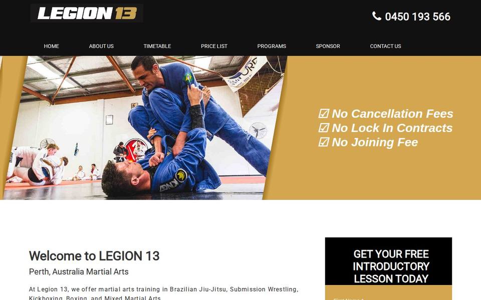 Legion 13 website