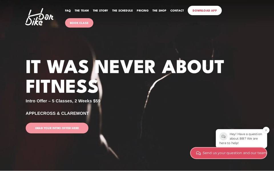 Bike Bar website