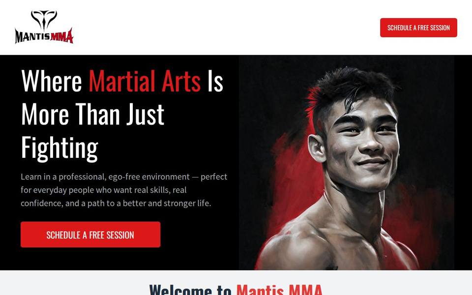 Mantis MMA website