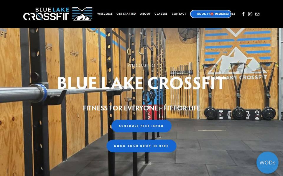 Blue Lake CrossFit website