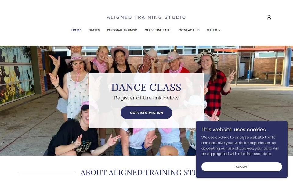 Aligned Training Studio website