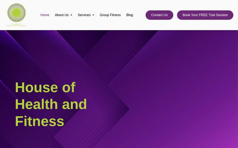 House of Health and Fitness website