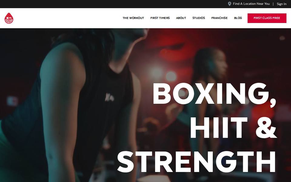 Rumble Boxing Newstead website