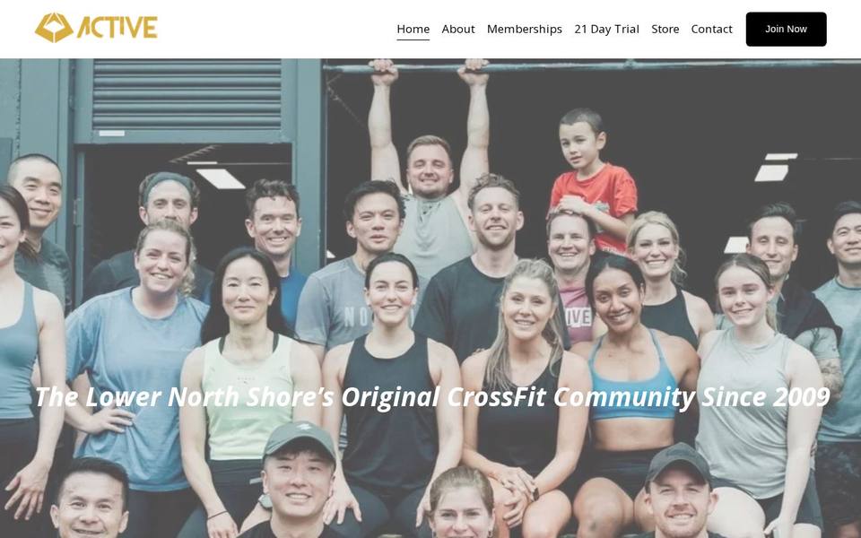 Crossfit Active Artarmon website