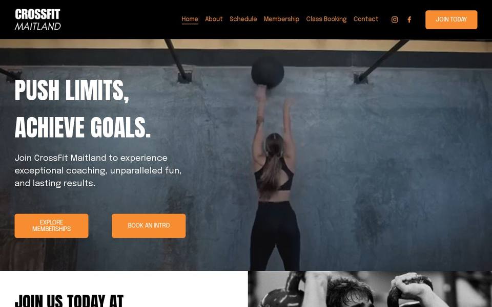 CrossFit Maitland website