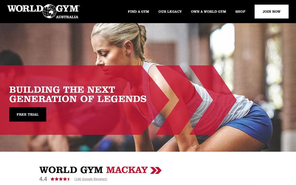 World Gym Mackay website