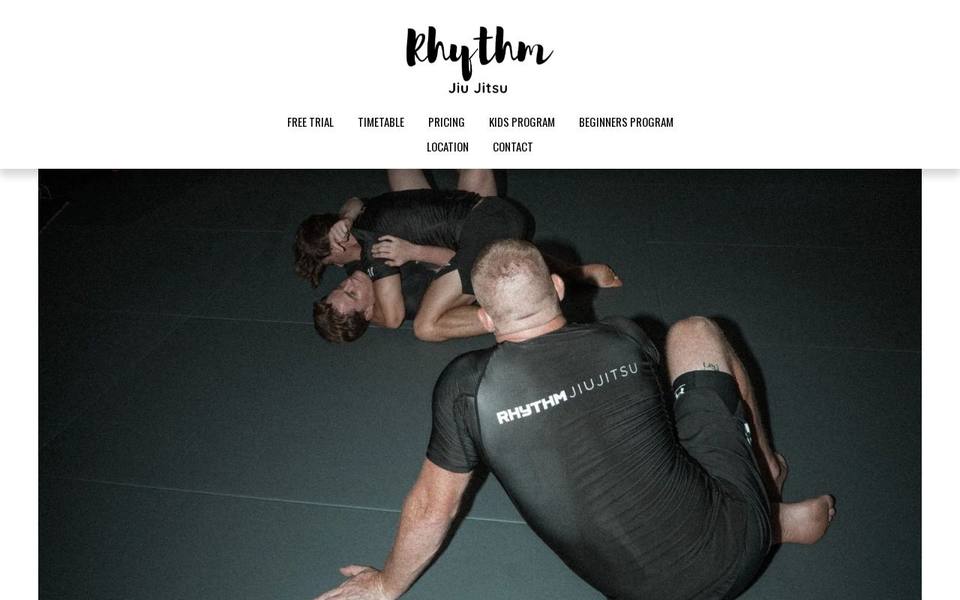 Rhythm Jiu Jitsu website