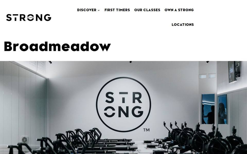 STRONG Pilates Broadmeadow website