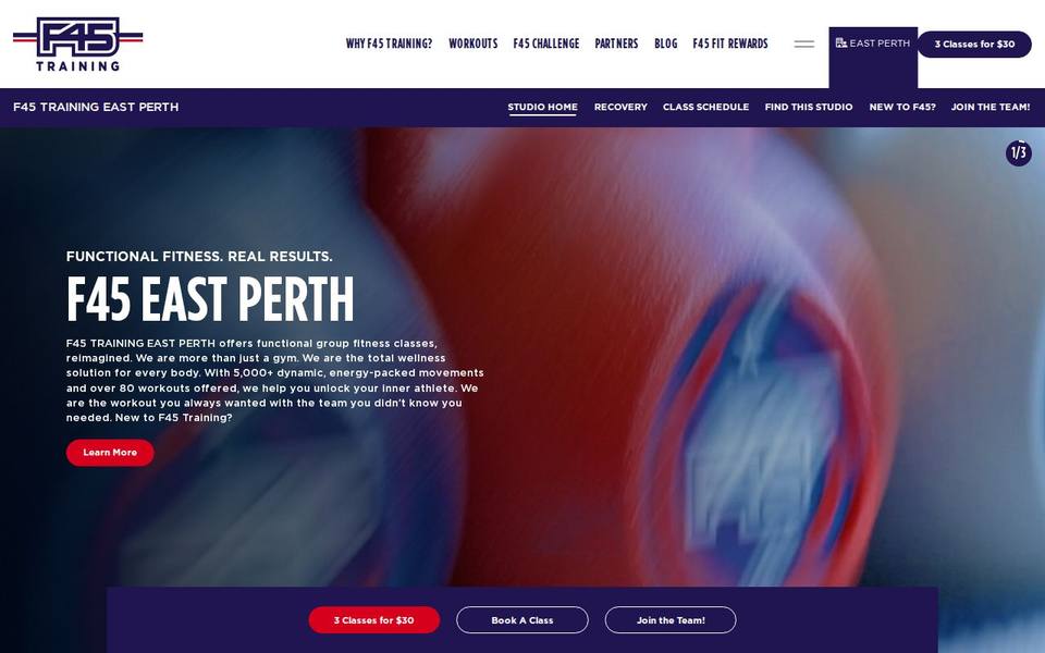 F45 East Perth website