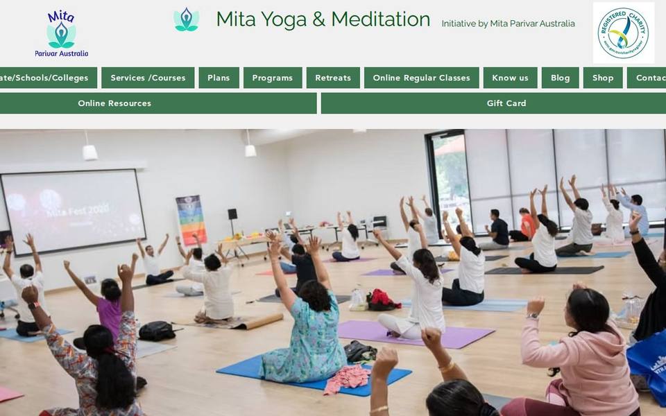Mita Yoga and Meditation website