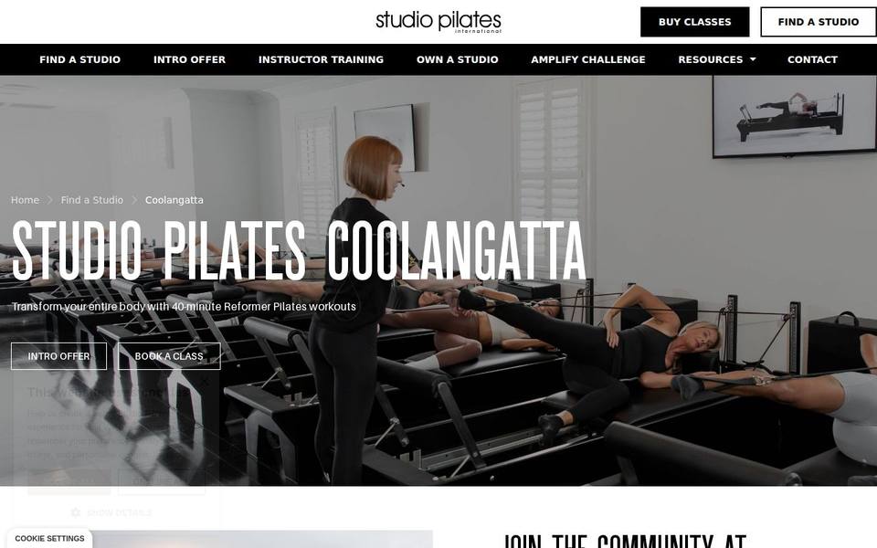 Studio Pilates International website