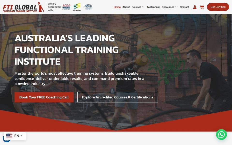 Functional Training Institute website