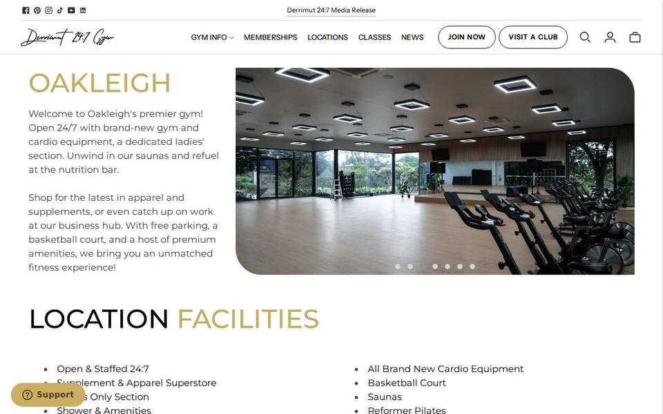 Derrimut 24:7 Gym Oakleigh website