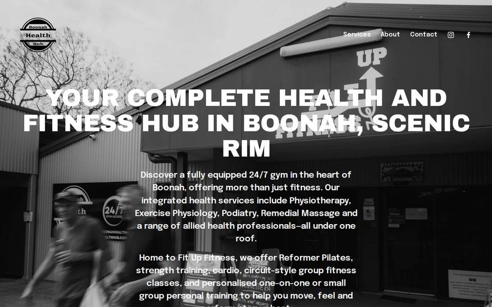 Boonah Health Hub website