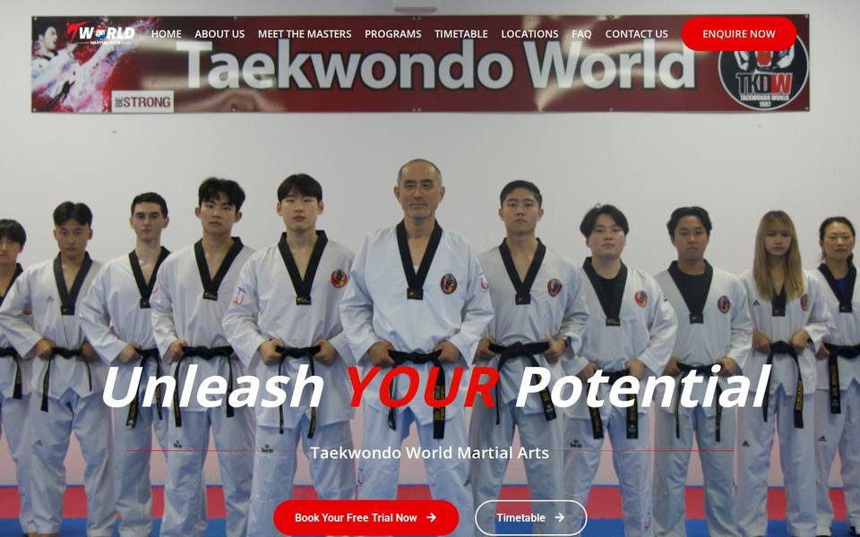 Taekwondo World Martial Arts Centre website