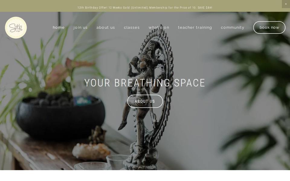 SoHo Yoga Grange website