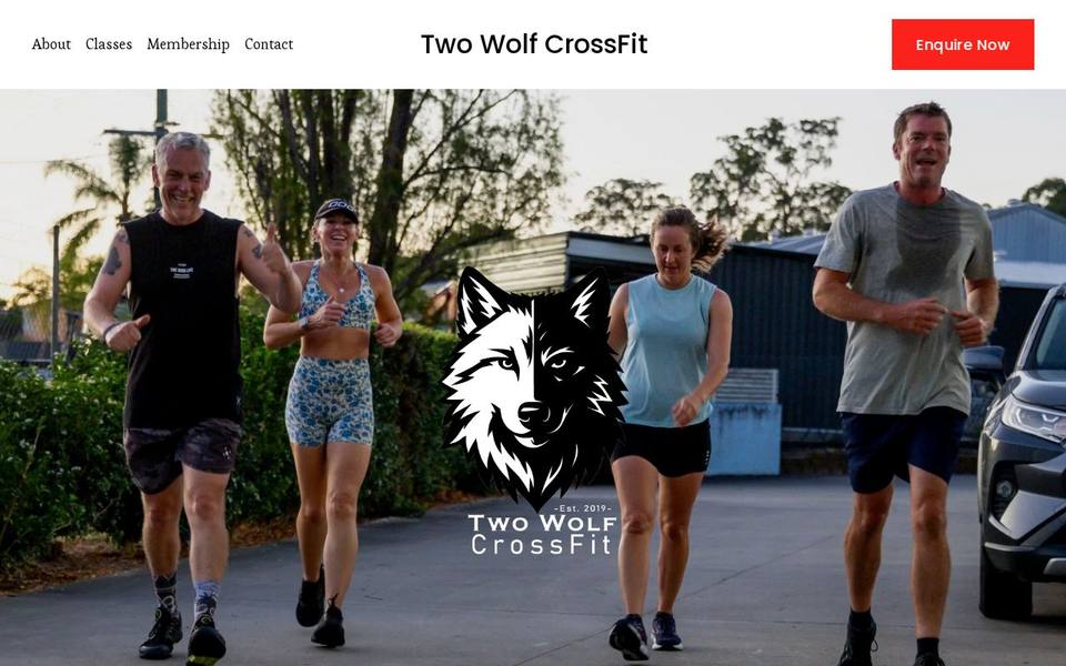 Two Wolf CrossFit website