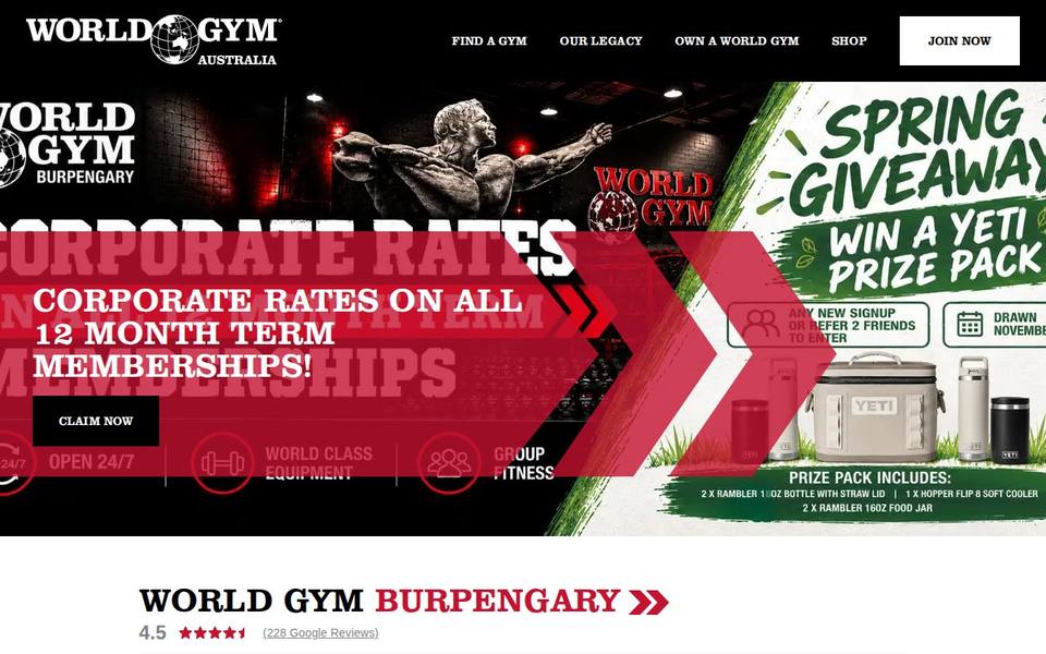 World Gym Burpengary website