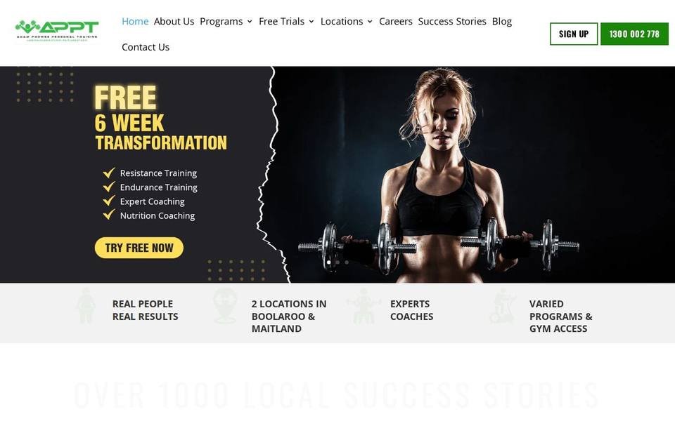 Adam Prowse Personal Training website